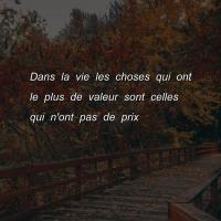Dans choses plus valeur sont