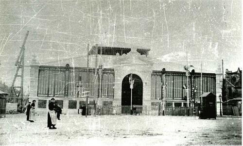 Halles de Narbonne 1901 en Construction