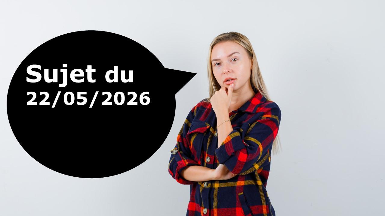 Maquette sujet du 22052026
