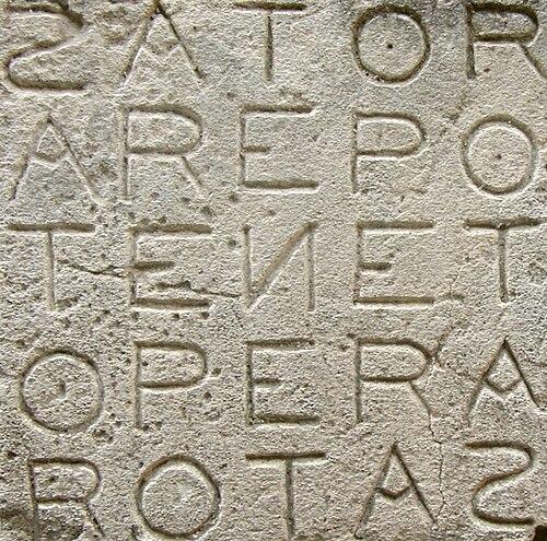 Sator square at oppede